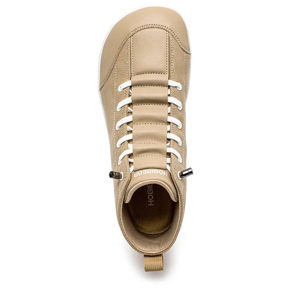 Botas de lona de cano médio unissex descalço sapatos minimalistas de largura larga tênis de corrida para trilha zero drop