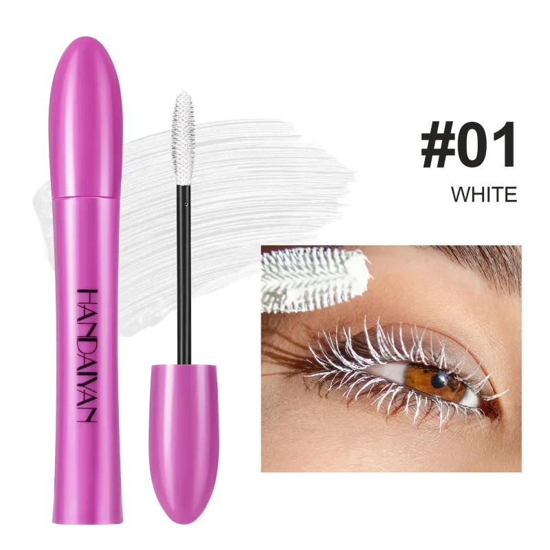 10 Colors Waterproof Volumizing Mascara Smudge-Proof Curling Long-Lasting Sapphire Blue Pink Mascara for Eye Makeup Cosmetics