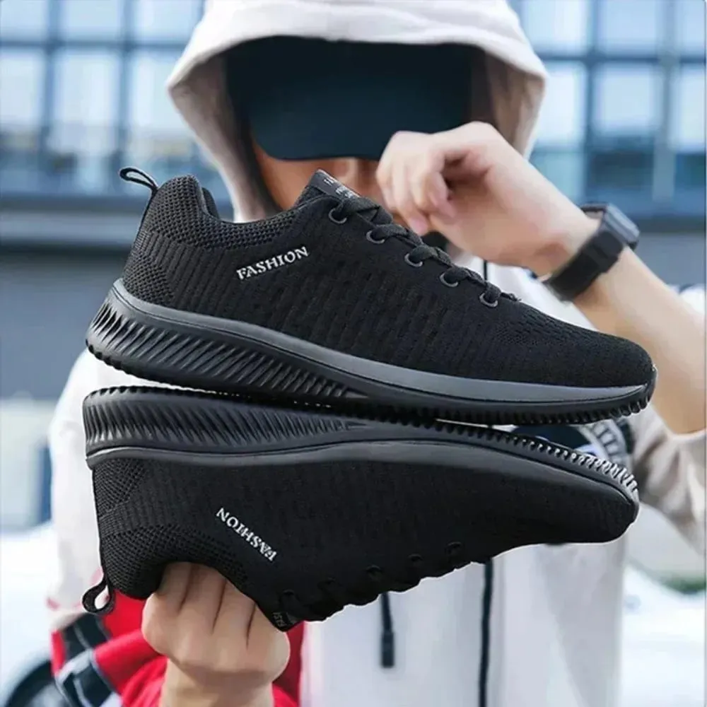 Malha respirável verão masculino plataforma tênis leve casual mocassins sapatos para corrida tênis caminhadas ao ar livre uso diário