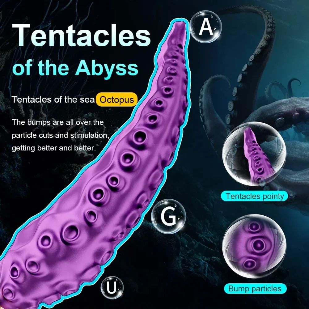 Octopus Tentacle Anal Vibrator Female G-Spot Clit Vagina Stimulation 360° Rotation Silicone Dildo Masturbation Sex Toys Women