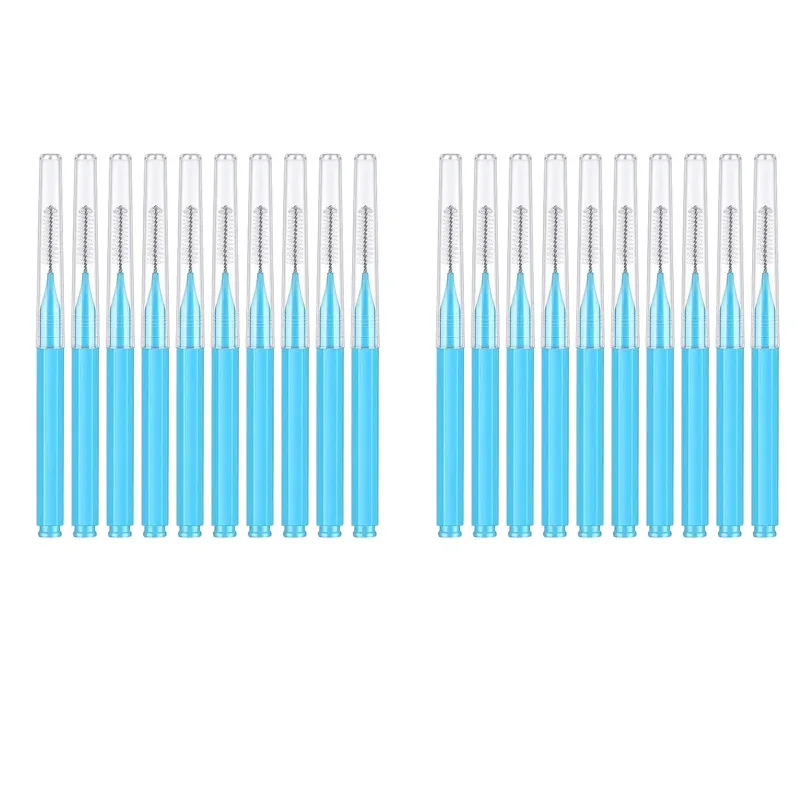 10/20 pçs escovas de sobrancelha mini escova de levantamento de sobrancelha descartável maquiagem cílios ferramenta dente escova interdental lash extensão suprimentos