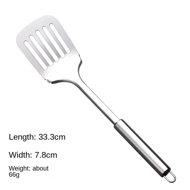 Espátula wok de aço inoxidável, durável, cabo longo, utensílios de cozinha, conjunto de utensílios de cozinha, colher de arroz, concha, ferramentas de cozinha