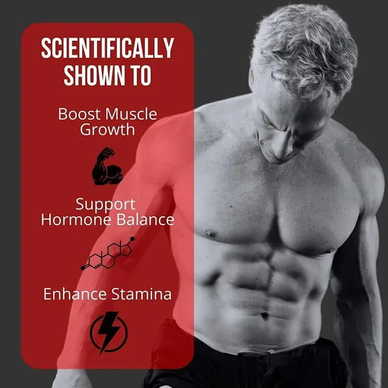 Suplemento para construção muscular - equilíbrio hormonal, crescimento e força muscular promovem o metabolismo e melhoram o desempenho atlético