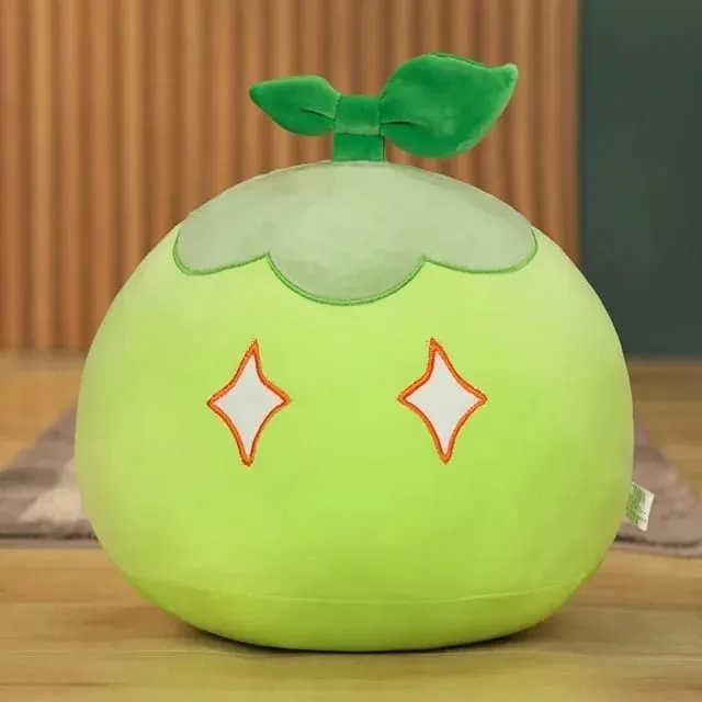 새로운 10cm 애니메이션 프로젝트 귀여운 Genshin 충격 점액 플러시 베개 완구 Kawaii 만화 애니메이션 베개 완구 어린이를위한 생일 크리스마스 선물