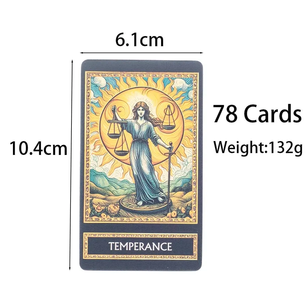 梵谷塔羅牌78張牌桌遊插畫占卜智慧神諭牌聚會桌面玩具娛樂休閒