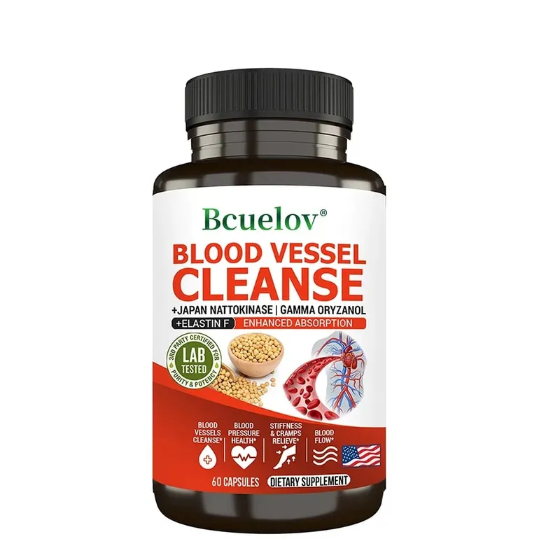 Suplemento de Limpeza Vascular - Aumenta a Absorção, Dissolução, Circulação Sanguínea - Flexibilidade e Elasticidade Circulação
