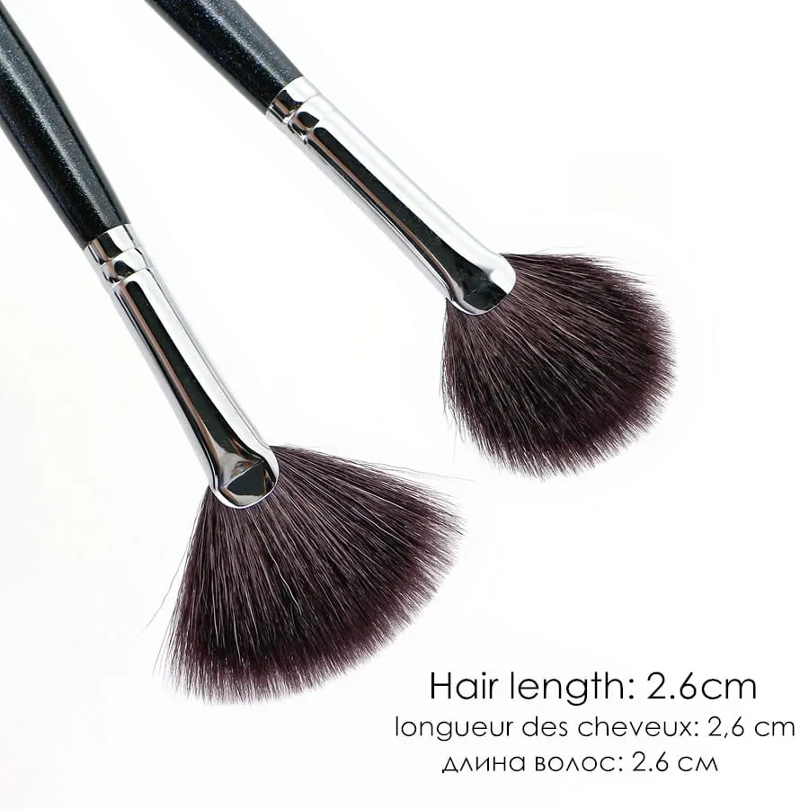 Fan Highlighter Brushes Maquiagem Top Cabra Cabelo Liquidificador de alta qualidade Make Up Brush
