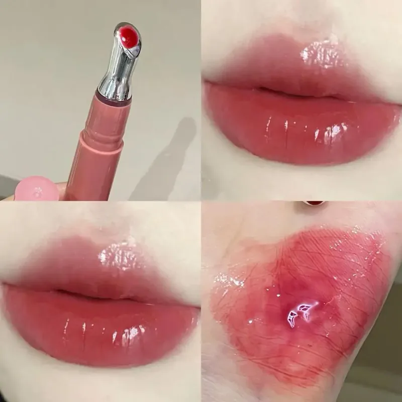 Lip Gloss Vitamin E Lip Serum Hydrating & Plumping Tinted Lip Gloss Moisturizing Lip Balm For Glossy Sheer Smooth Lips