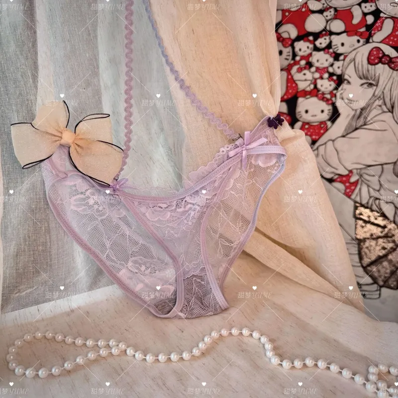 Conjunto de sutiã halter roxo com alça cruzada, detalhe de borboleta, kit de lingerie push up elegante para mulheres, conforto macio, uso diário
