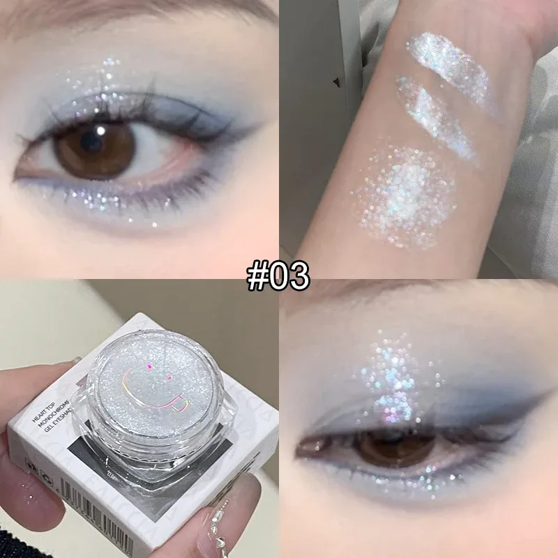 Sombra única - Ultra Sparkle Glitter, acabamento sedoso, fosco e luminoso perolado para uma aparência diária ousada e delicada de maquiagem dos olhos