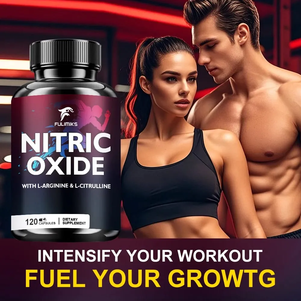 Poderoso suplemento de óxido nítrico - Suporte muscular premium Booster de óxido nítrico - Energia natural e suporte à saúde do coração — image 6
