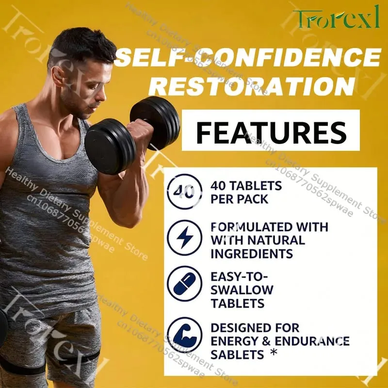 Comprimidos de aprimoramento de Epimedium para homens - aumentam a resistência e a confiança, combatem o esgotamento e o declínio do desempenho