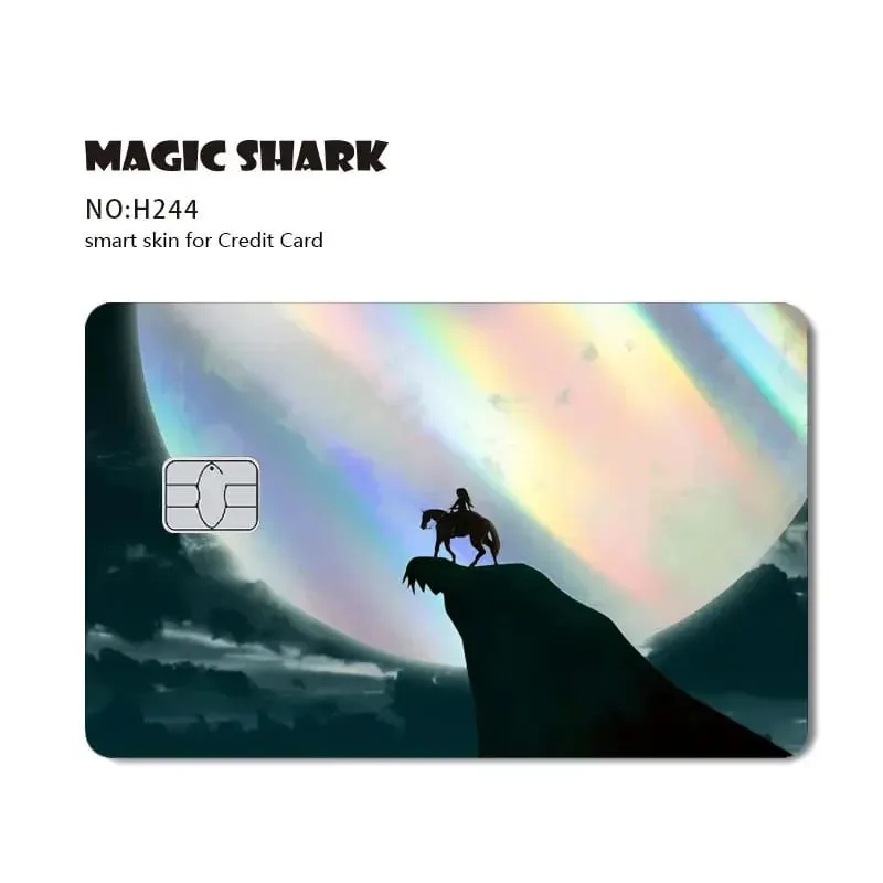 2026 New Cute Holographic Mouse Cat No Fade Laser Reflective Front Skin Cover Skin Sticker for Credit Card Debit Bank Card