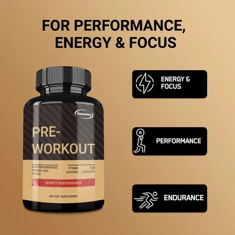 Pre-Workout Supplement - Promote Muscle Growth Increase Strength and Improve Exercise Recovery