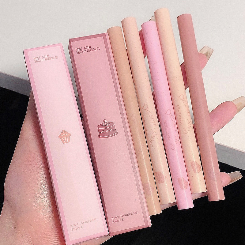 Sobremesa Lip Liner Rotação automática à prova d'água com duração sem contorno de cor caneta batom labial