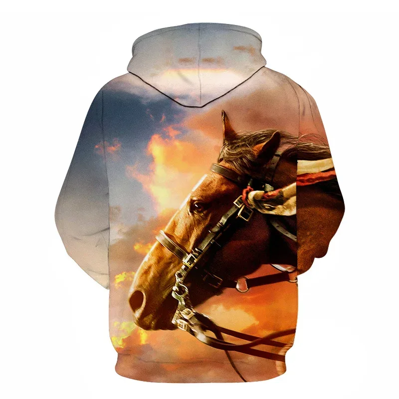 Horse Win Instant Success 3D Print Hoodies Interesting implication Animal Design Men Women Streetwear Pullover Casual Sweatshirt