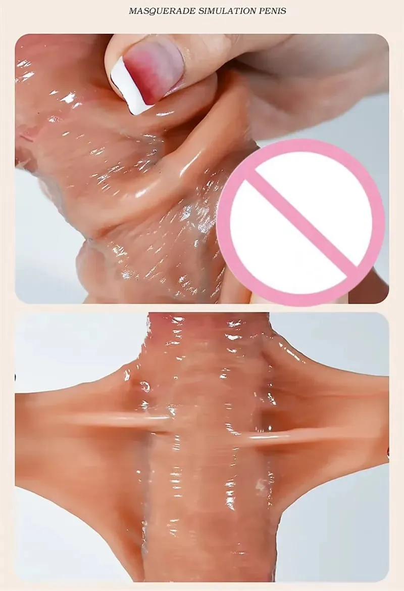 2.0 pau versão atualizada de testículo deslizante pênis realista para mulheres deslizante prepúcio vibrador brinquedo sexo anal para casal silicone