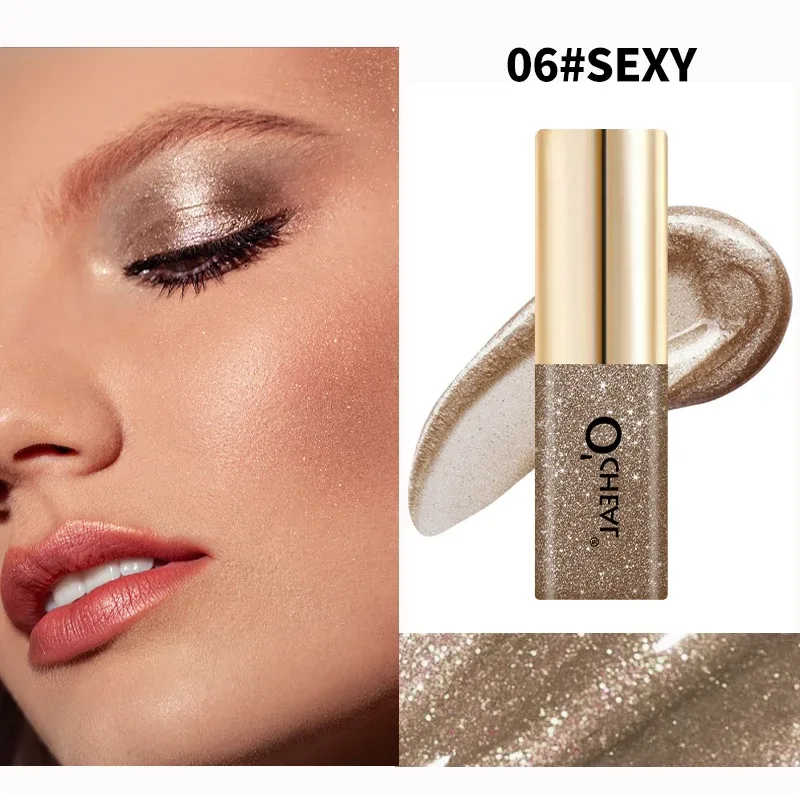 O’cheal Liquid Eye Shadow Neck Diamonds Shiny Waterproof Charming Silkworm Shimmer Eye Makeup Cosmetics Glitter Highly Pigmented