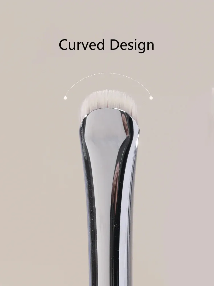 1pc curvo olho forro compõem escovas de precisão delineador pincel de maquiagem pálpebra aegyo sal afiada fino pequeno olho ferramentas cosméticas