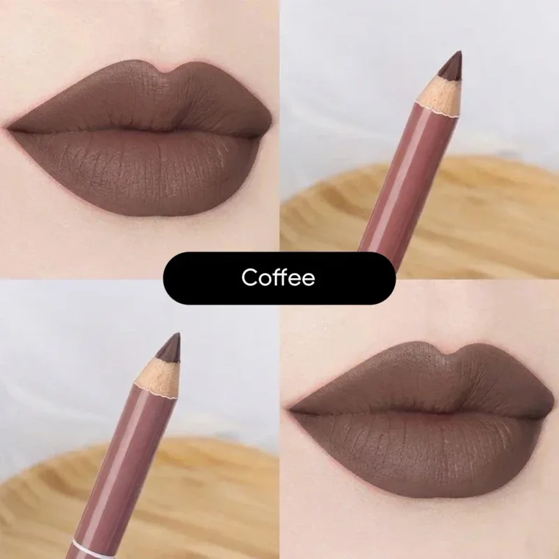 Waterproof Lip Liner Matte Nuede Red Long Lasting Makeup Pens Non-stick Cup Lipstick Women Party Makeup Lip Cosmetics