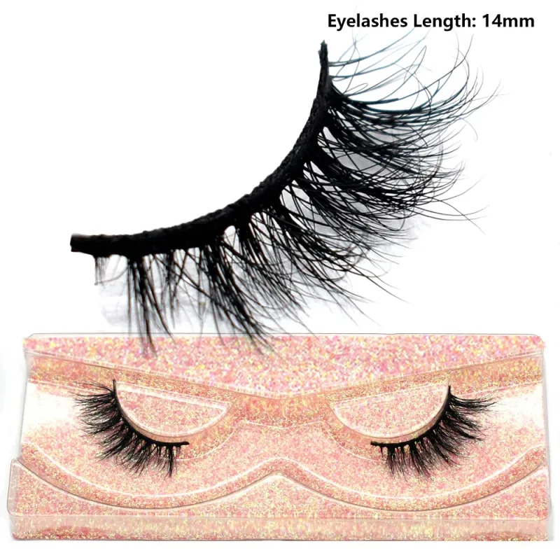 Half Eye Lashes Natural 3D Mink Short False Eyelashes Fluffy Wispy Cross Strip Fake Lashes Soft Half Eyelashes Extension Makeup — image 13