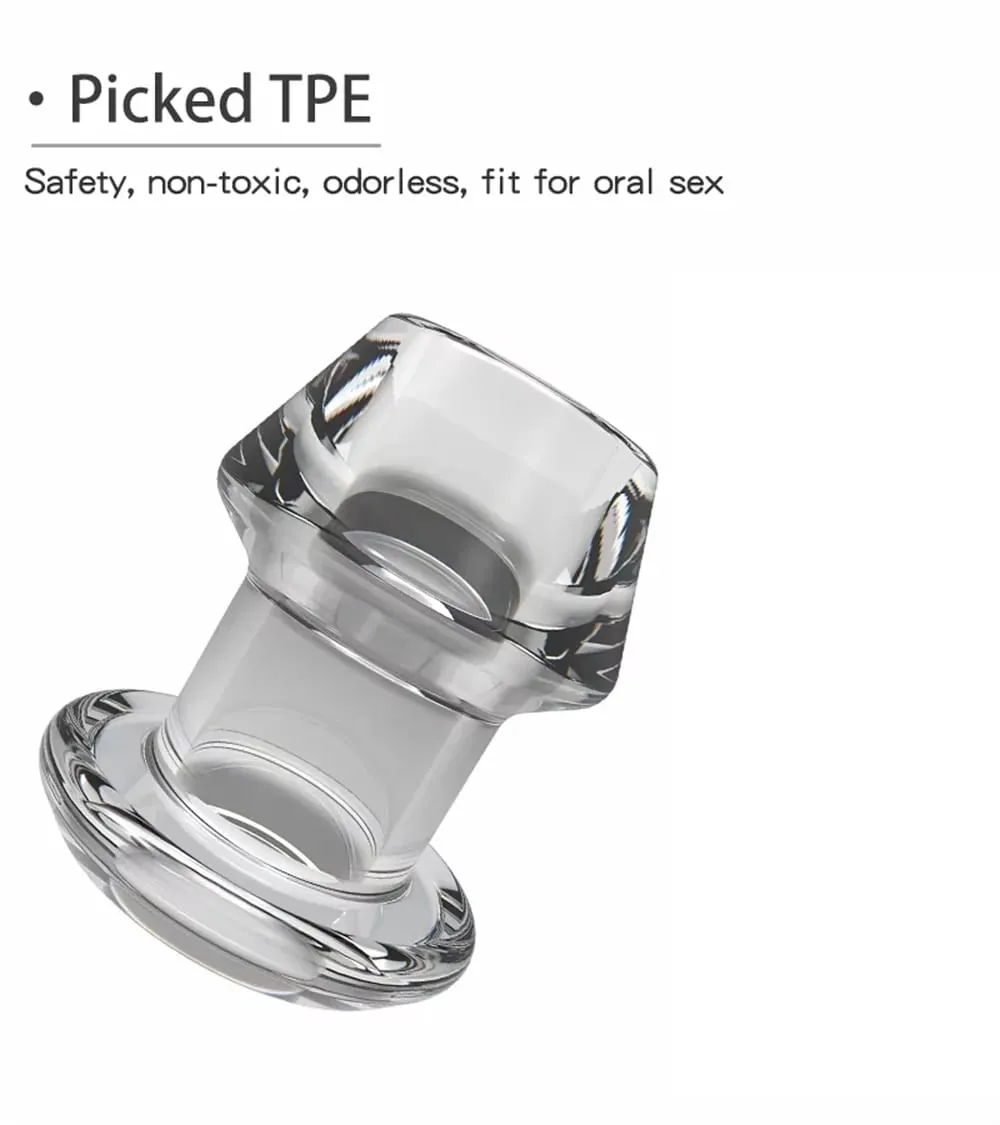 Espéculo oco espreitando contas anais vagina butt plug ass expansor túnel transparente ânus dilatação bdsm brinquedo sexual para casais gays — image 3