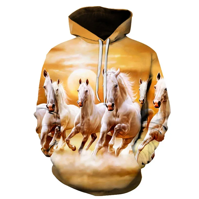 Horse Win Instant Success 3D Print Hoodies Interesting implication Animal Design Men Women Streetwear Pullover Casual Sweatshirt
