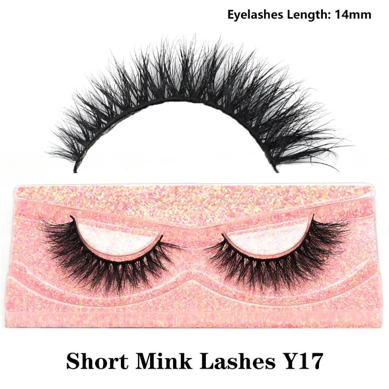 Half Eye Lashes Natural 3D Mink Short False Eyelashes Fluffy Wispy Cross Strip Fake Lashes Soft Half Eyelashes Extension Makeup — image 23