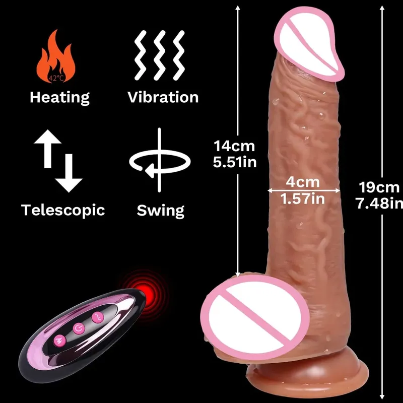 Vibrador realista vibrador impulso pênis língua lambendo clitóris dupla penetração anal máquina de sexo orgasmo rápido para mulher brinquedo sexual