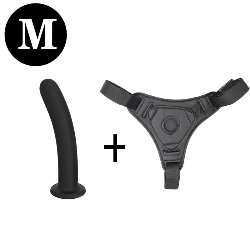 Cinta de silicone ajustável no conjunto de arnês vibrador s m l tamanhos calcinha pênis realista para mulheres casais lésbicas g-ponto anal vaginal