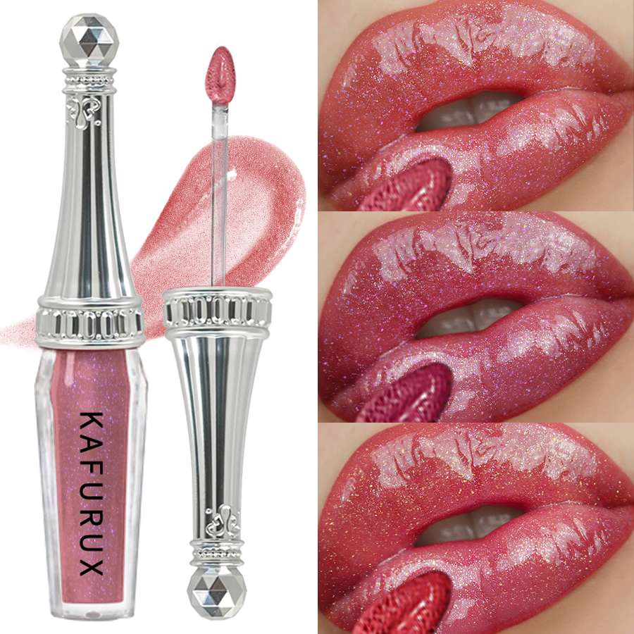 6 cores glitter batons líquidos shimmer brilhante lipgloss perolado matiz labial hidratante longa duração maquiagem esmalte labial para wom — image 4