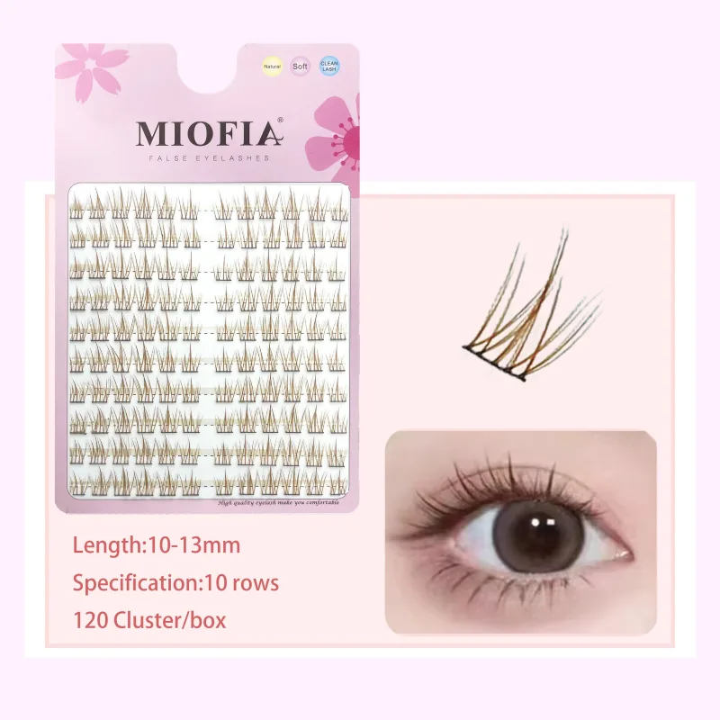 Cluster Lashes Natural Eyelash Extension Fluffy Fox Eye Lashes Mixed Tary Large Capacity Anime Lashes DIY Eyelash Cluster