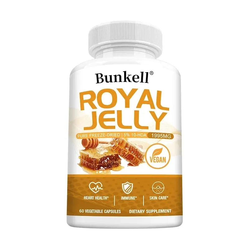 Royal Jelly 1995 Mg - Antioxidante de suporte articular apoia a saúde cardiovascular do sistema imunológico - Fórmula sem glúten não OGM