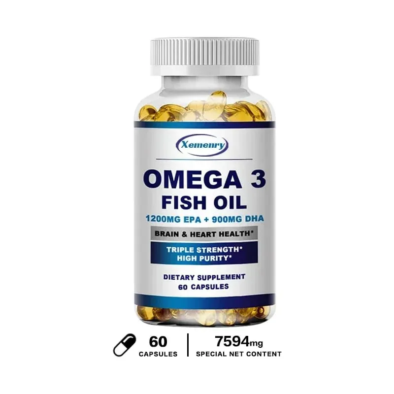 Omega 3 Fish Oil - Benefits The Cardiovascular System Protects Eye Fatigue Cognitive Function and Learning Ability