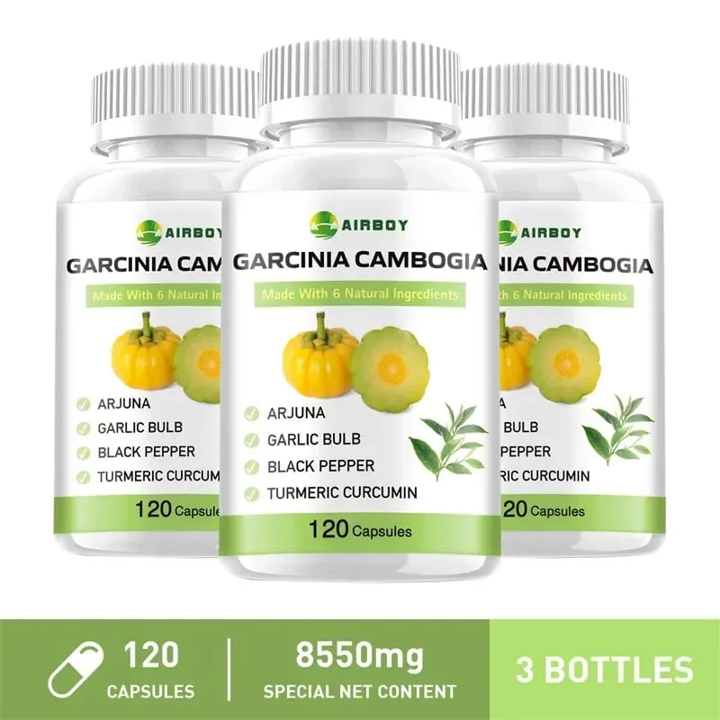 Garcinia Cambogia Capsules - Fat Burning Weight Management Appetite Suppression Metabolism Boosting