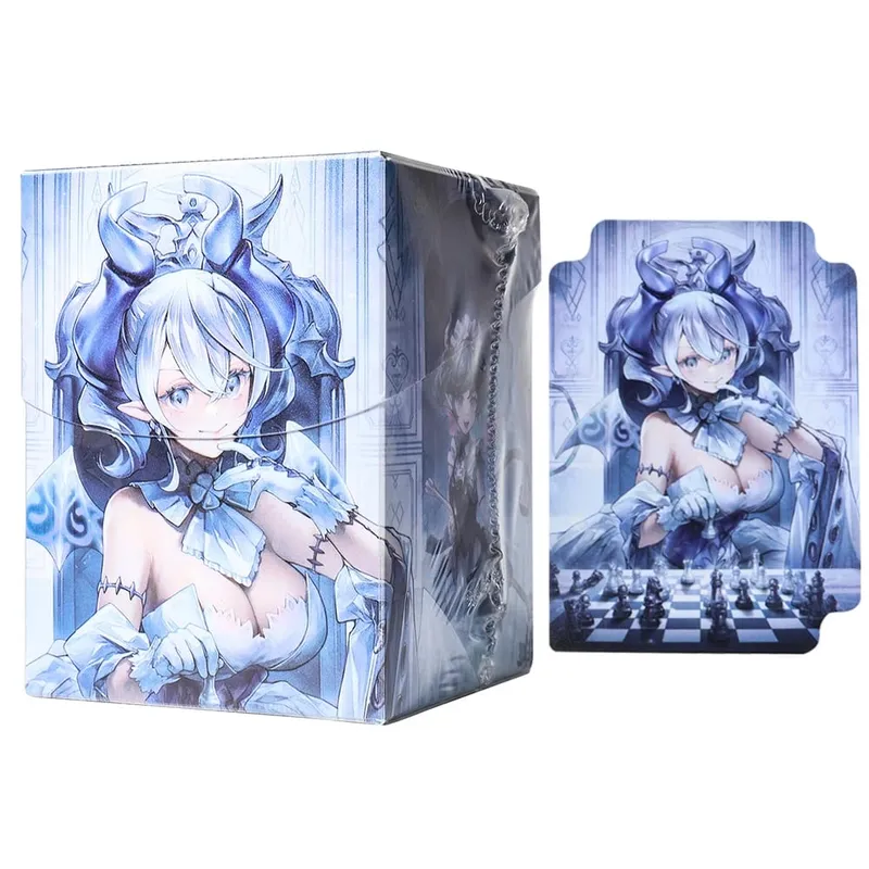 100 多張 BASIC LANDS 塑膠集換式卡盒可容納雙套卡 TCG/CCG 記憶卡盒，適用於 MTG/YGO，附兩個分隔板