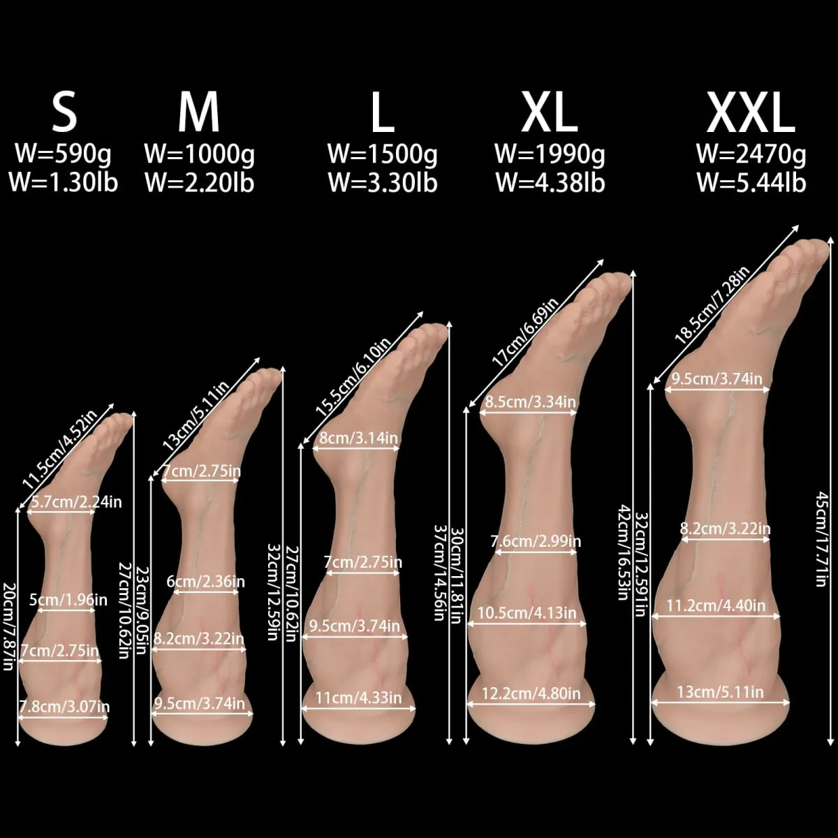 Plugue anal para pés grandes, plugue anal de silicone para treinamento, masturbador profundo, estimulador, brinquedos sexuais anais, mulheres e homens 18