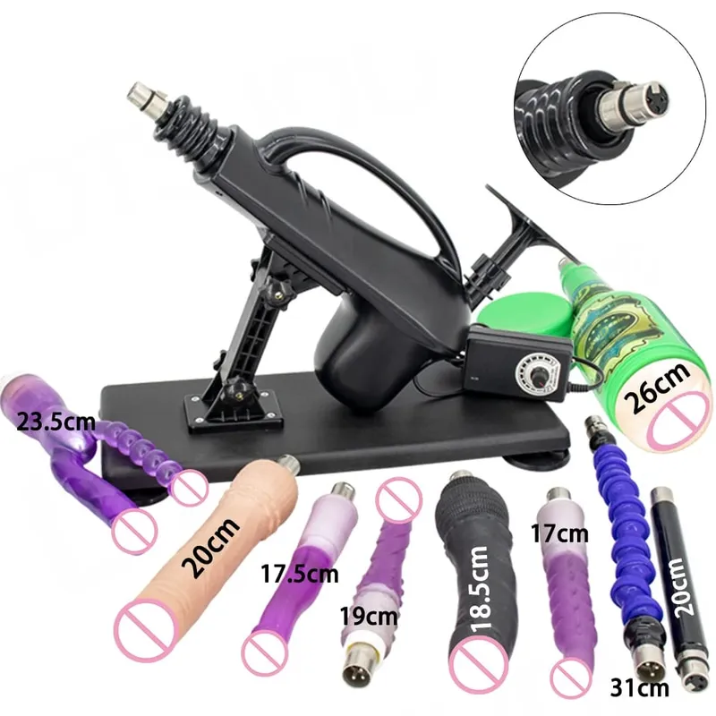 自動性愛機器 3XLR 假陽具配件女性自慰震動器按摩槍男性性玩具情侶成人用品