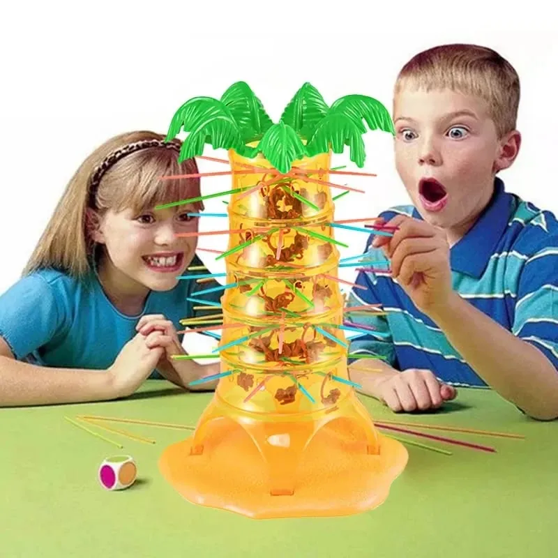 Jogos de mesa multijogador rolando macacos de escalada interessante inteligência brinquedos pai-filho jogo de tabuleiro interativo para crianças