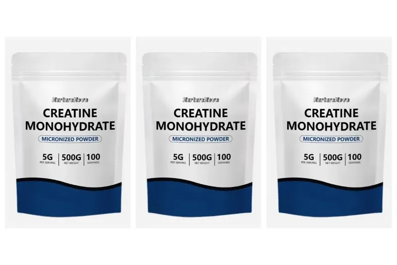 Nuturenova creatina monohidratada em pó micronizado ingrediente de treinamento de força para academia fitness 100 porções 500g de peso líquido