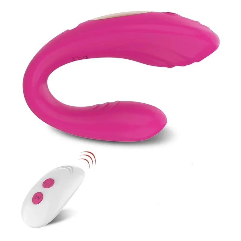 Vibrador tipo u com controle remoto, para mulheres, estimulação do clitóris, ponto g, massagem vaginal, masturbação feminina, brinquedos sexuais para casal
