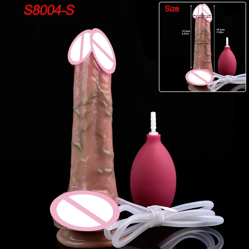 Veias profundas ultra esguichando vibrador silicone pele toque longo ejaculação butt plug para homens mulheres g-ponto estimular 18 + brinquedos sexuais