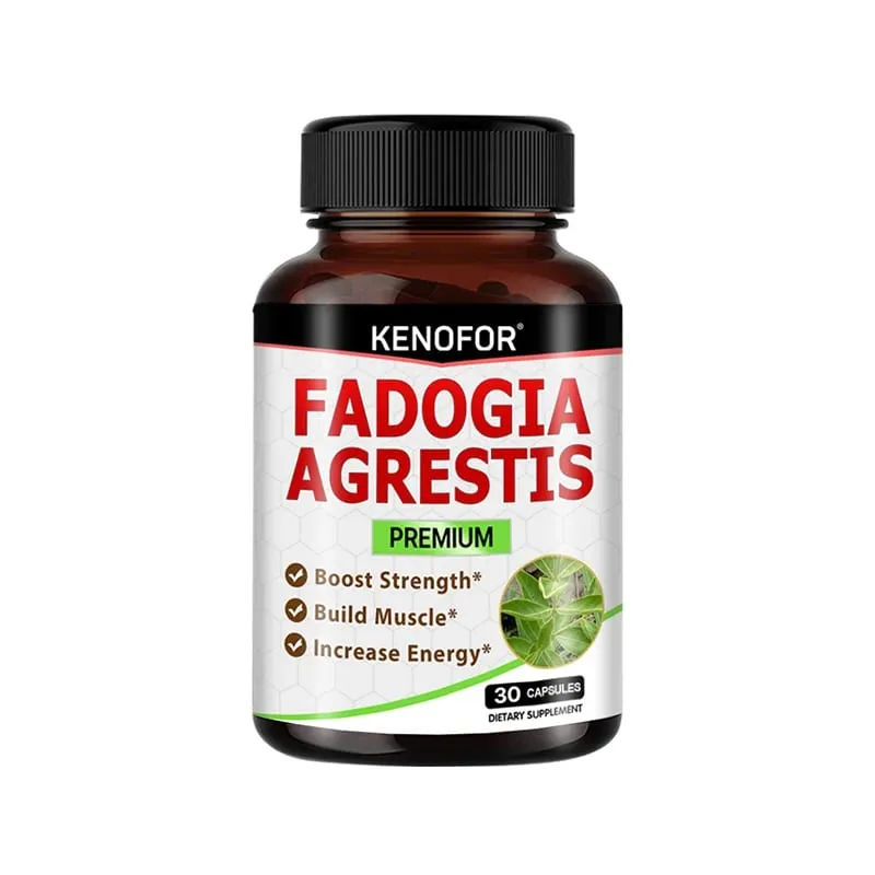 Fadogia Agrestis 膠囊 - [最大強度] - 力量驅動運動表現肌肉質量不含麩質非基因改造