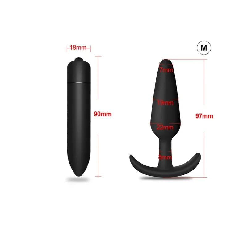 4 pçs iniciante silicone butt plug anal plug para homens massageador de próstata para gay mini bala anal vibrador brinquedo sexual para homens