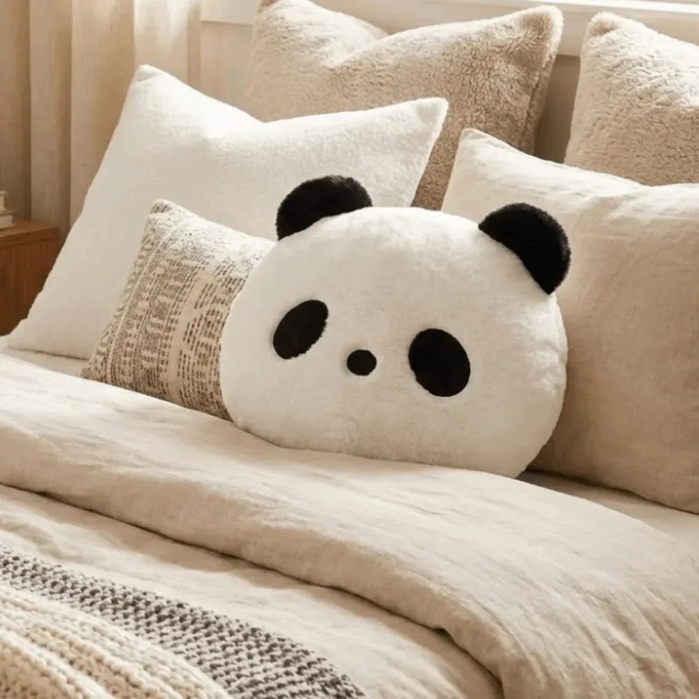 Animal de peluche, cojín de Panda de peluche, decoración del hogar, sofá de dormitorio, almohada de Panda de peluche, cojines de Panda Kawaii de 30cm — image 6
