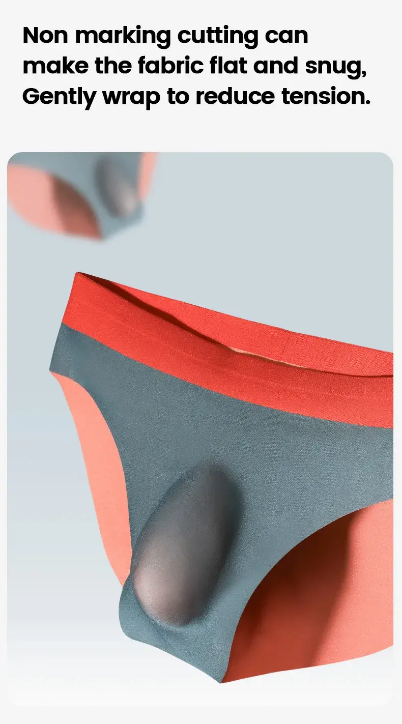 Roupa interior sem costura de seda gelo masculina 3d punch mold cuecas triangulares verão calças de fundo fino calções esportivos masculinos
