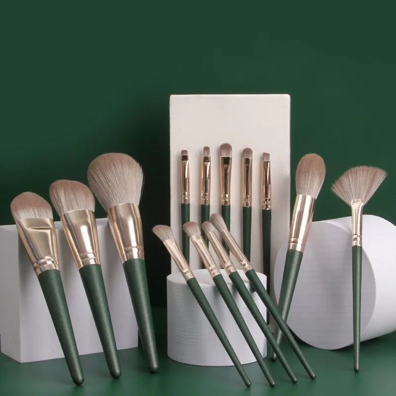 14Pcs Makeup Brushes Set Large Fluffy Soft Eye Shadow Foundation Brush Women Cosmetic Powder Blush Blending Beauty Make Up Tools