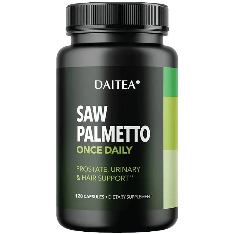 Daitea viu cápsula de palma da próstata suplemento de saúde suporte do trato urinário suporte de saúde da bexiga promover o crescimento do cabelo