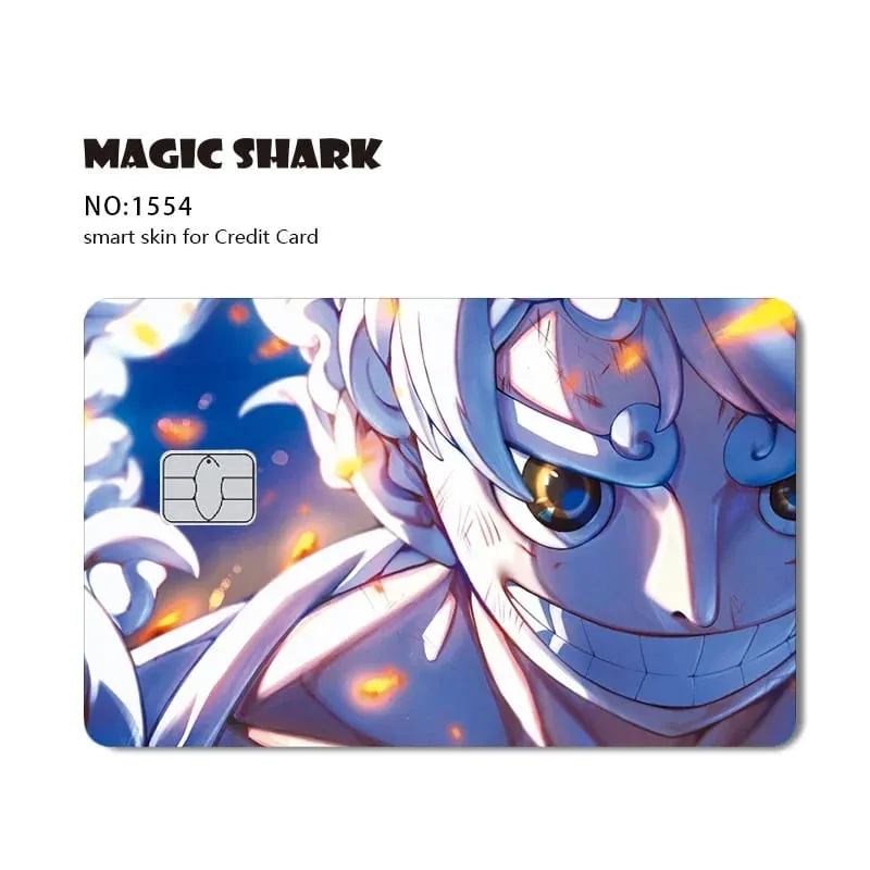 Hot Sale Maigc Shark Anime Chopper Luffy Nami Waterproof Front Side Sticker Film Skin for Credit Debit Card