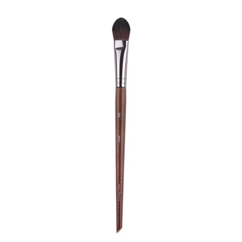 1pc mf pincéis de maquiagem de madeira natural macio pó fundação corretivo compõem escova blush sombra de cabelo sintético ferramentas de alta qualidade